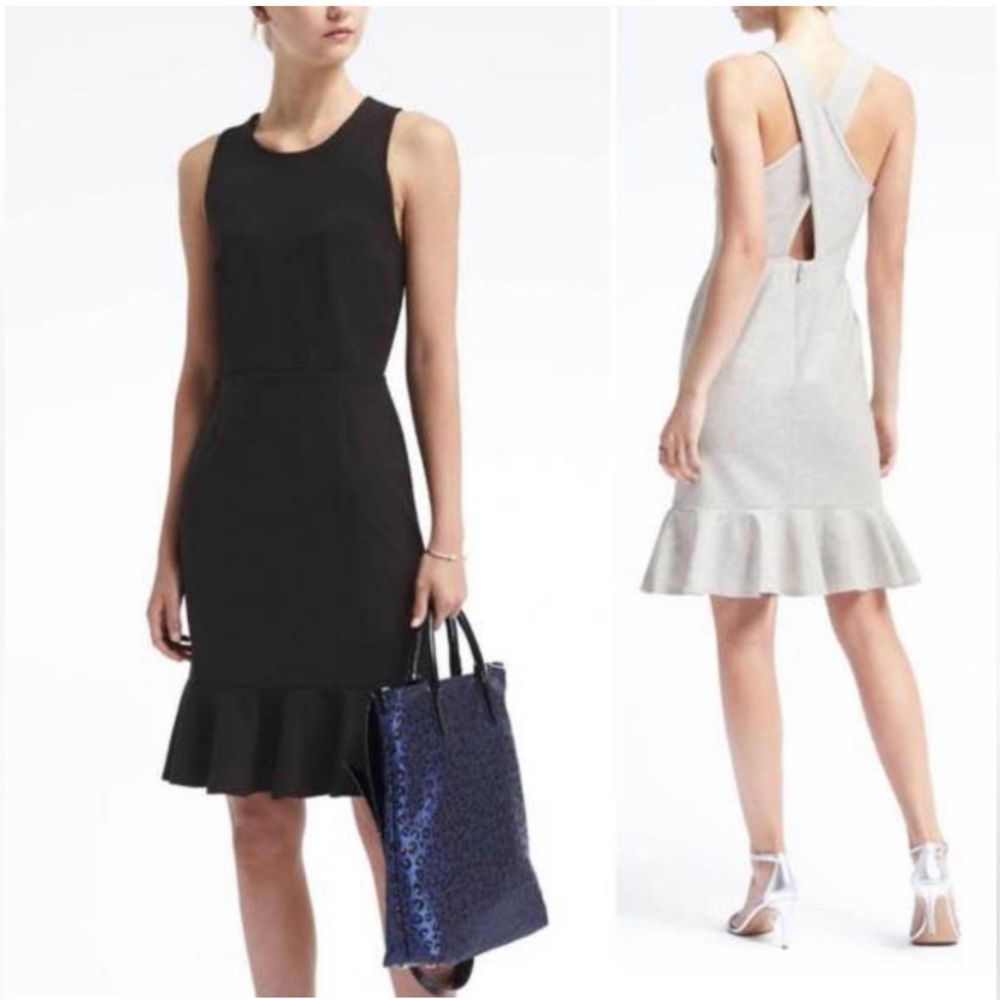 Banana Republic Crisscross Black Dress Brand New With Tag